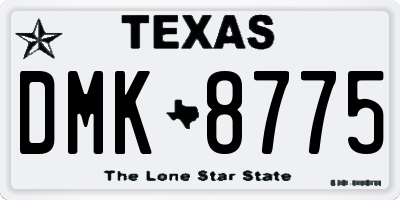 TX license plate DMK8775