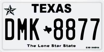 TX license plate DMK8877