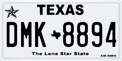 TX license plate DMK8894