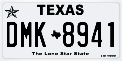 TX license plate DMK8941