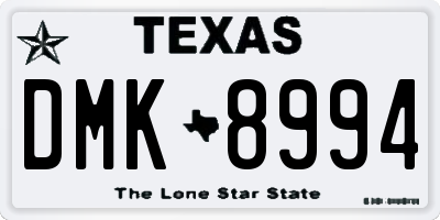 TX license plate DMK8994