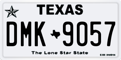 TX license plate DMK9057