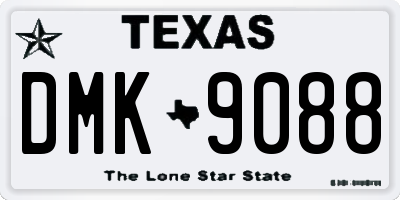 TX license plate DMK9088
