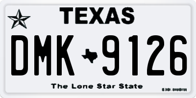 TX license plate DMK9126