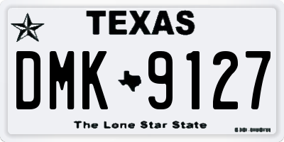TX license plate DMK9127