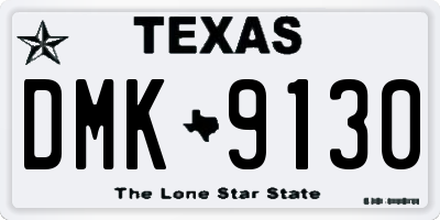 TX license plate DMK9130