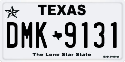 TX license plate DMK9131