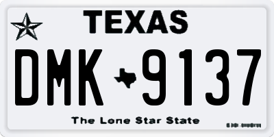 TX license plate DMK9137