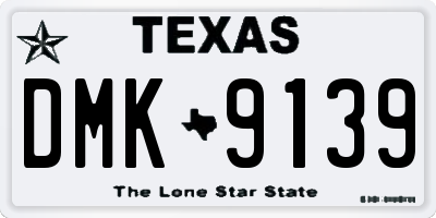 TX license plate DMK9139