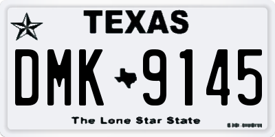 TX license plate DMK9145