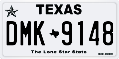 TX license plate DMK9148