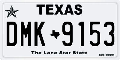 TX license plate DMK9153