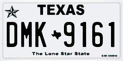 TX license plate DMK9161