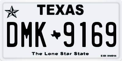 TX license plate DMK9169