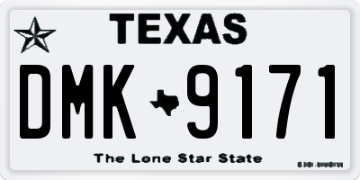 TX license plate DMK9171