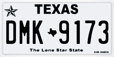 TX license plate DMK9173