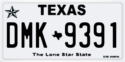 TX license plate DMK9391