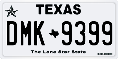 TX license plate DMK9399