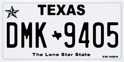 TX license plate DMK9405