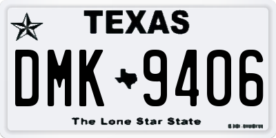 TX license plate DMK9406