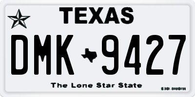 TX license plate DMK9427