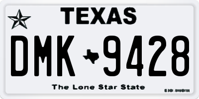 TX license plate DMK9428