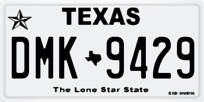 TX license plate DMK9429