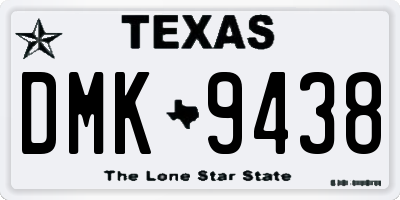 TX license plate DMK9438