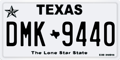 TX license plate DMK9440