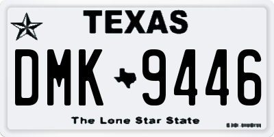 TX license plate DMK9446