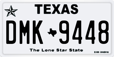 TX license plate DMK9448