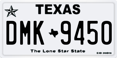 TX license plate DMK9450