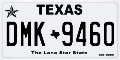 TX license plate DMK9460