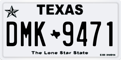 TX license plate DMK9471
