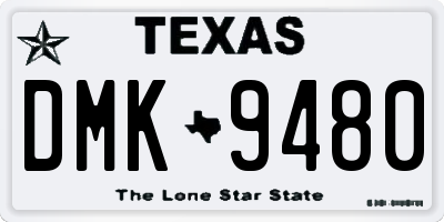TX license plate DMK9480