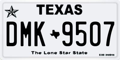 TX license plate DMK9507
