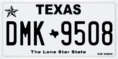 TX license plate DMK9508
