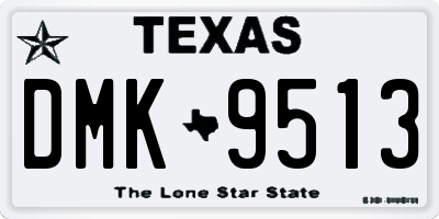 TX license plate DMK9513