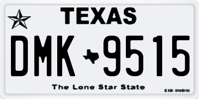 TX license plate DMK9515