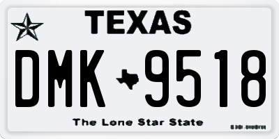 TX license plate DMK9518