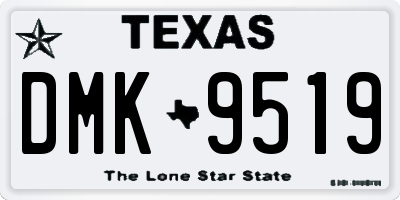 TX license plate DMK9519