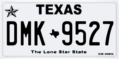 TX license plate DMK9527