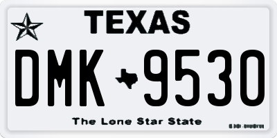 TX license plate DMK9530