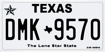 TX license plate DMK9570
