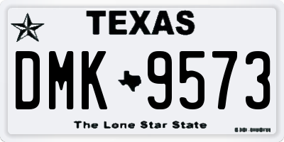 TX license plate DMK9573