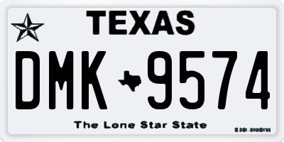 TX license plate DMK9574
