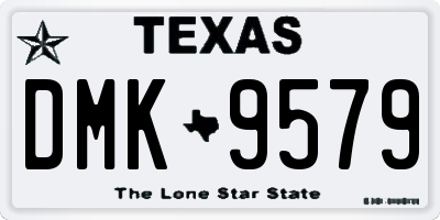 TX license plate DMK9579