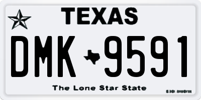 TX license plate DMK9591