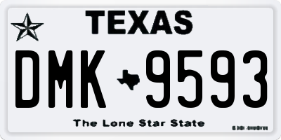 TX license plate DMK9593