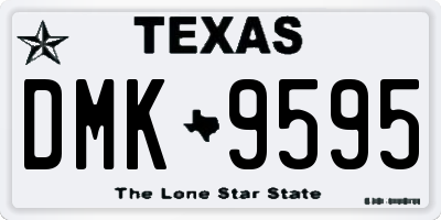 TX license plate DMK9595